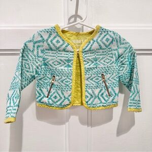 Genuine Kids OshKosh B’Gosh Teal and Lime Green Jacket